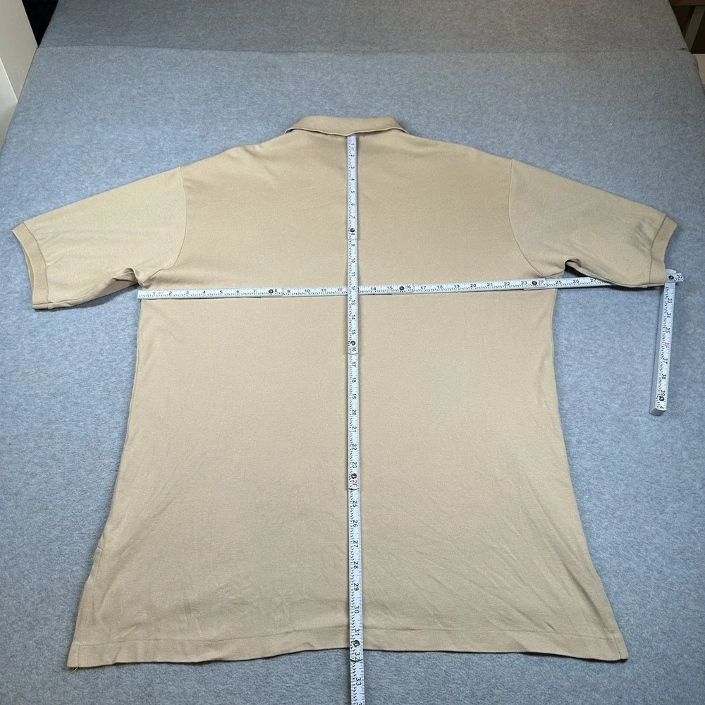 Vintage‎ Polo Ralph Lauren Golf Polo Shirt Beige Men's Large Pony